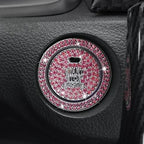 Car Bling One-Click Start Stop Engine Ignition Ring Sticker Crystal Rhinestone Circle Decor Accessories amagi