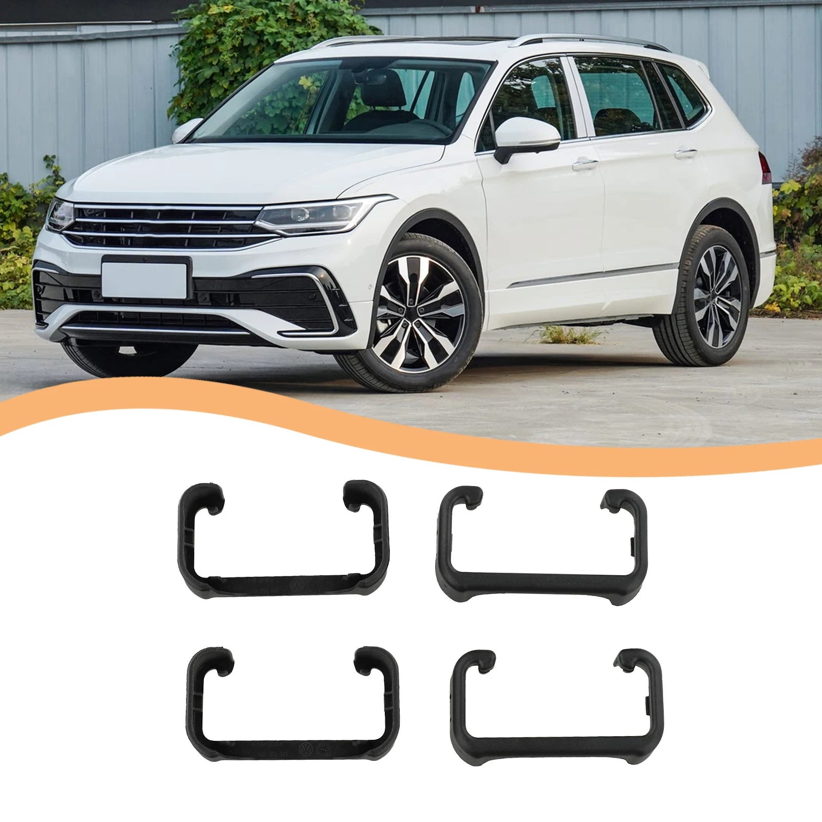4X Seat Slide Rail Blanking Cap 5N0881347A  For Polo For Tiguan For Sharan Automotive Interior Seat Accessories