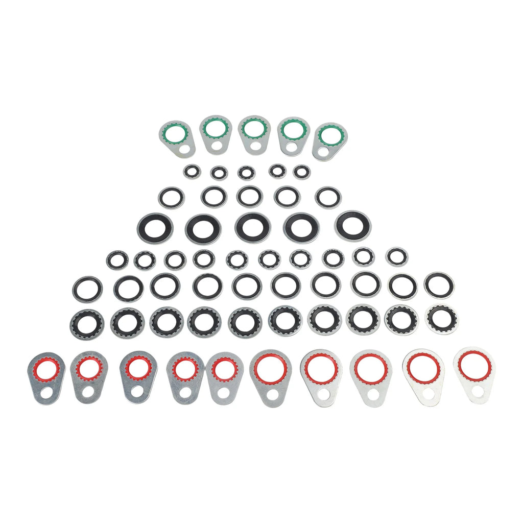 60 PCS  Car Air Conditioning  Compressor Interface Gasket  Sealing Washer Tools Seal Washers  Gaskets Car Accessorie