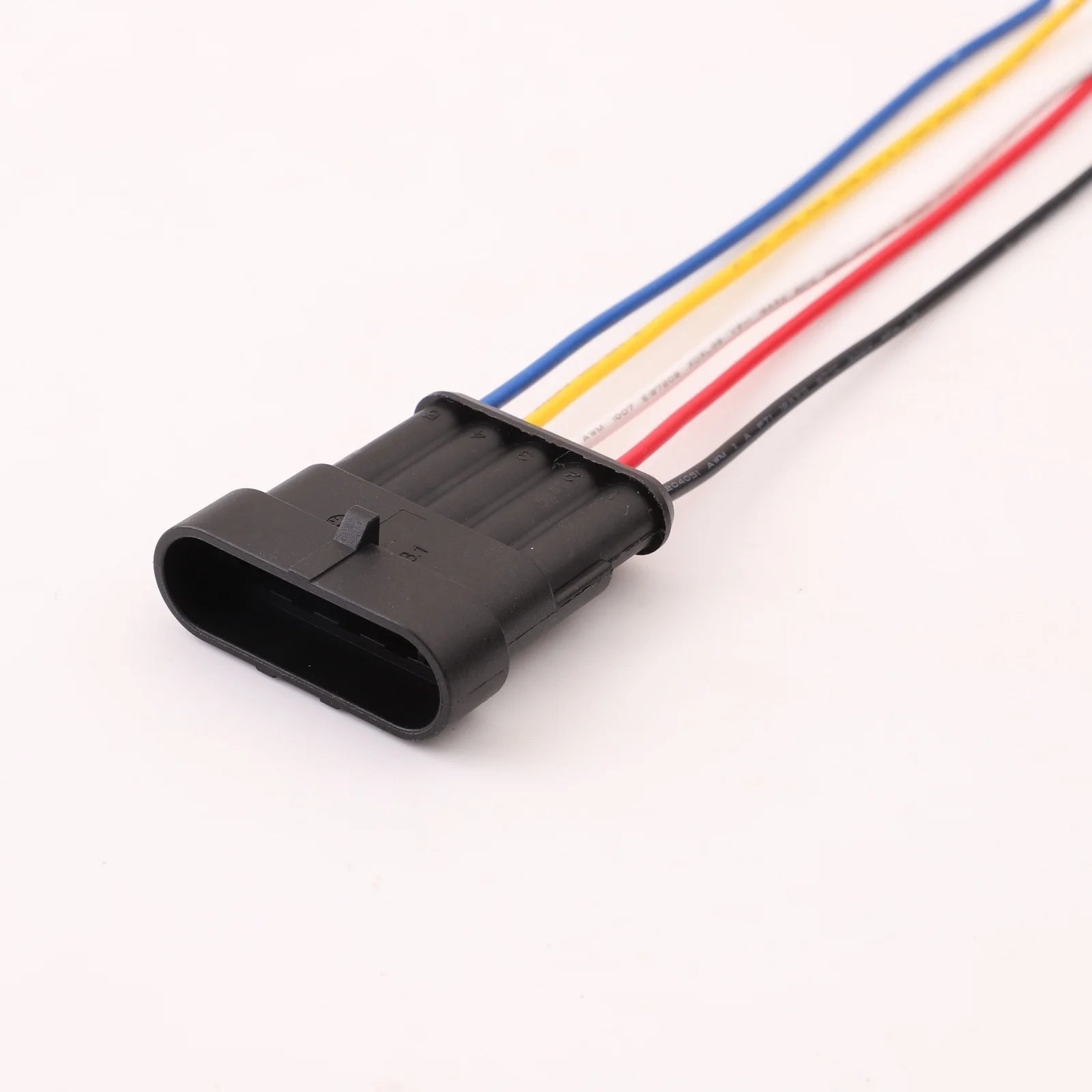AMP 5-PIN Waterproof 1.8mm Male Female Connectors Plug Wire 18 AWG Harness For Car Motorcycle 282107-1 282089-1
