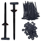 Self-locking Plastic Nylon Cable Tie Black Cable Tie Fastening Ring 2*9cm Large Cable Ties Zip Wrap Strap Ties Car Accessories
