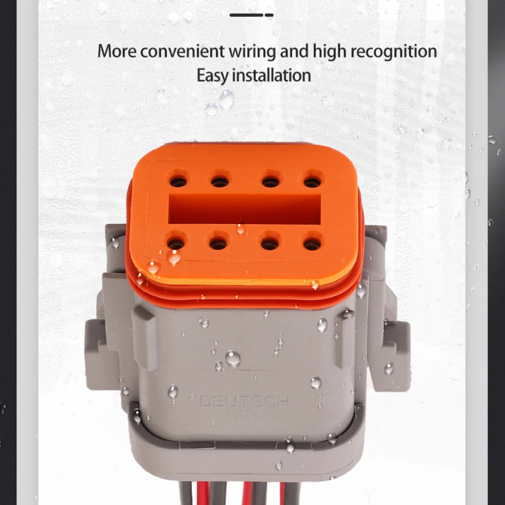 8-PIN Waterproof Electrical 1.6mm Male Female Connector For Car Motor With Wires DT04-08PA-C017 DT06-08SA-C017