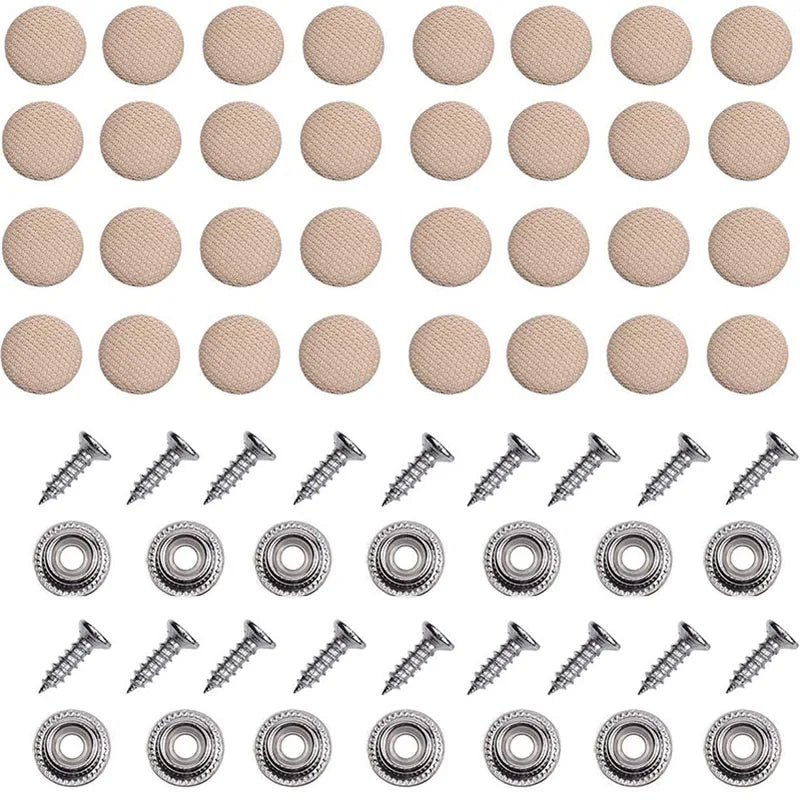10/20Pcs Car Interior Roof Buckles Headliner Ceiling Cloth Fixing Screw Care Fabric Buckle Rivets Retainer Cap Repair Automotive