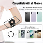 Strong Magnetic Suction Phone Holder with Wrist Strap Arm Mount for IPhone 12-16 Pro Max Samsung Mobile Bracket Amagi