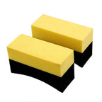 2-20pcs Tire Shine Applicator Pads Car Tire Dressing Applicator Sponges Reusable Cleaning Sponges Car Body Cleaning Tools