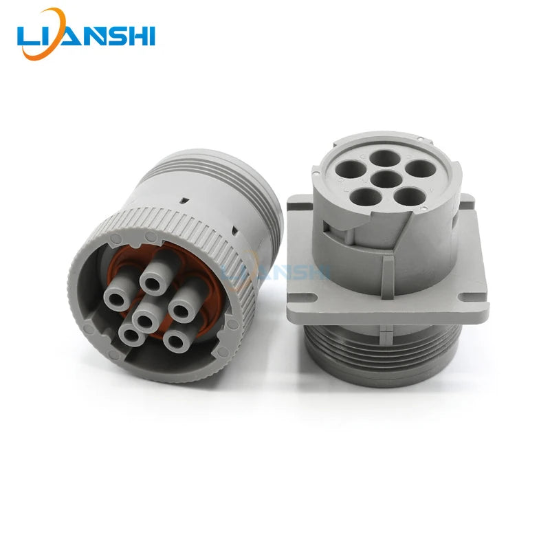 HD16-6-96S waterproof connector, 6-hole male and female for heavy-duty wire harness plug, HD10-6-96P