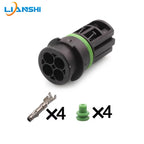 The 50290735 male and female 50290734 connectors are suitable for BMW front and rear oxygen sensor 4-pin wiring harnesses