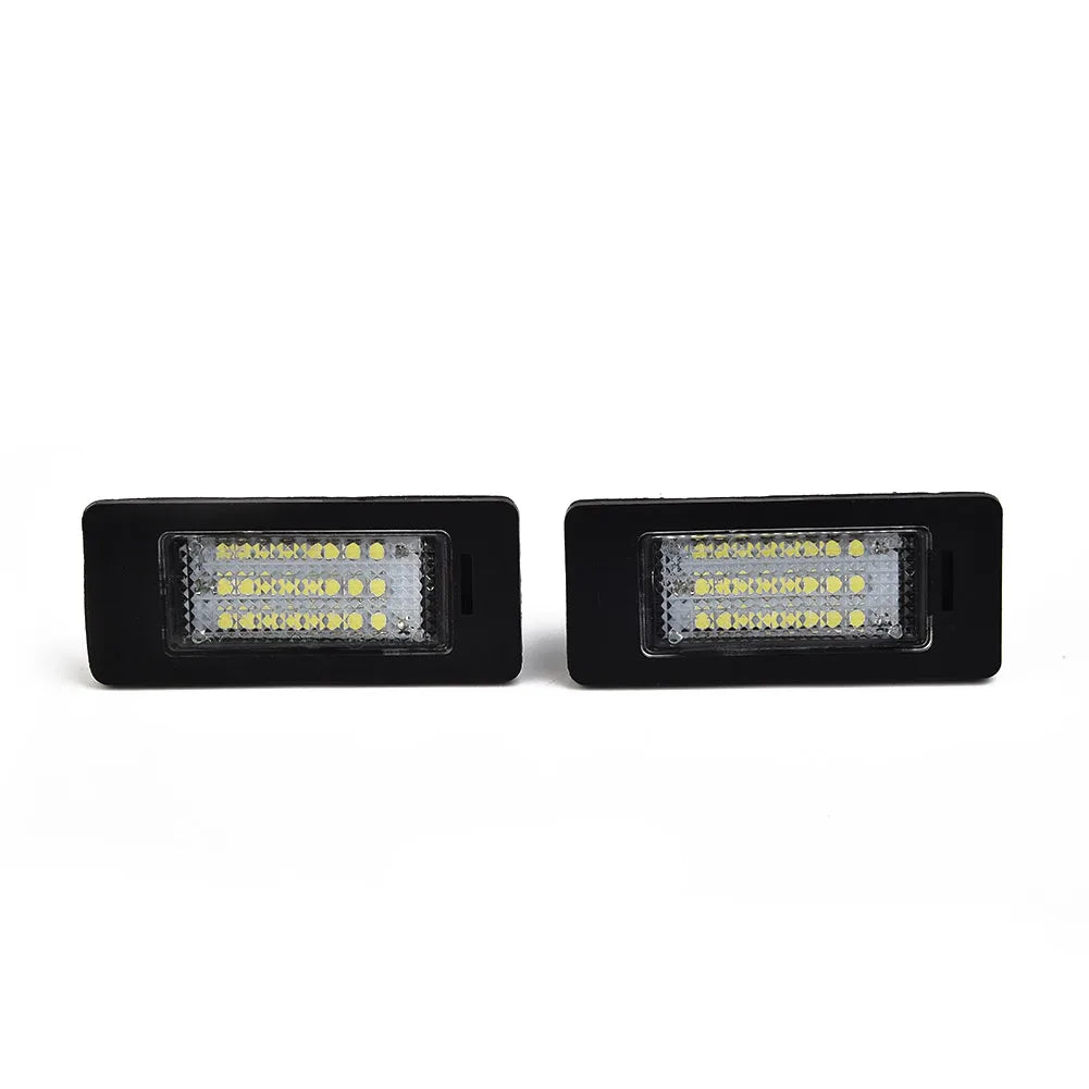 2pcs 24LED License Plate Number Light For BMW E90 M3 E92 E70 E39 F30 E60 E61 E93 Car Products License Plate Lights