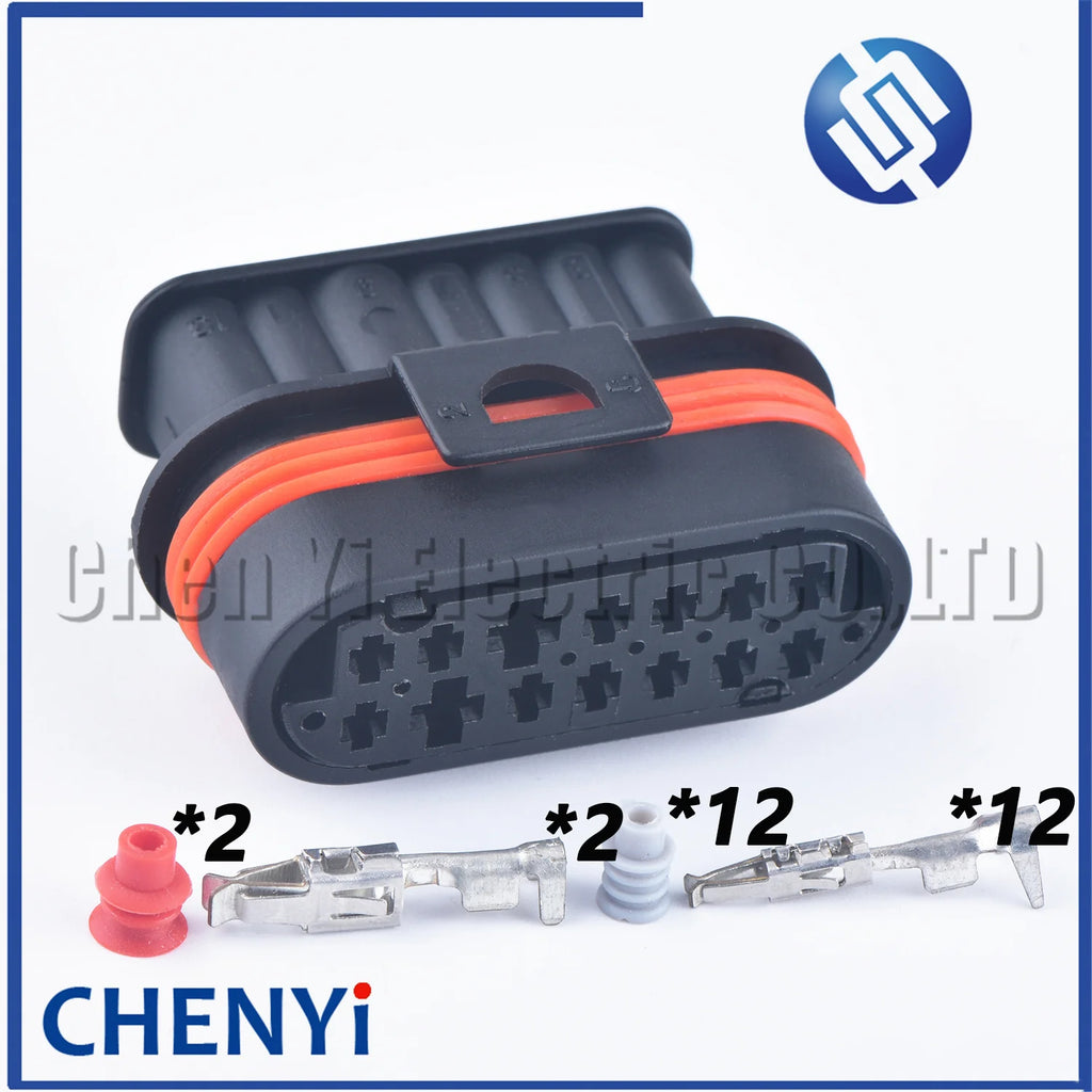14 Pin Parking Plug connector 225201040011 967526-1 For Eberspacher Hydronic D5WZ D5WS D3WZ B4WSC HELLA 732261-00