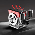 1 PCS  Car Solar  Powered Rotating Air Freshener  Diffuser Perfume Simulated Engine  Car  Purifier Engine Interior  Decorations