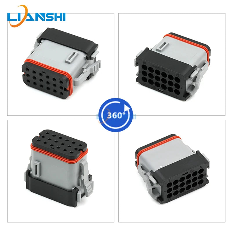 AT16-18SA-EK02 is suitable for automotive waterproof wire harness connector 18-hole plug automotive connector terminal belt term