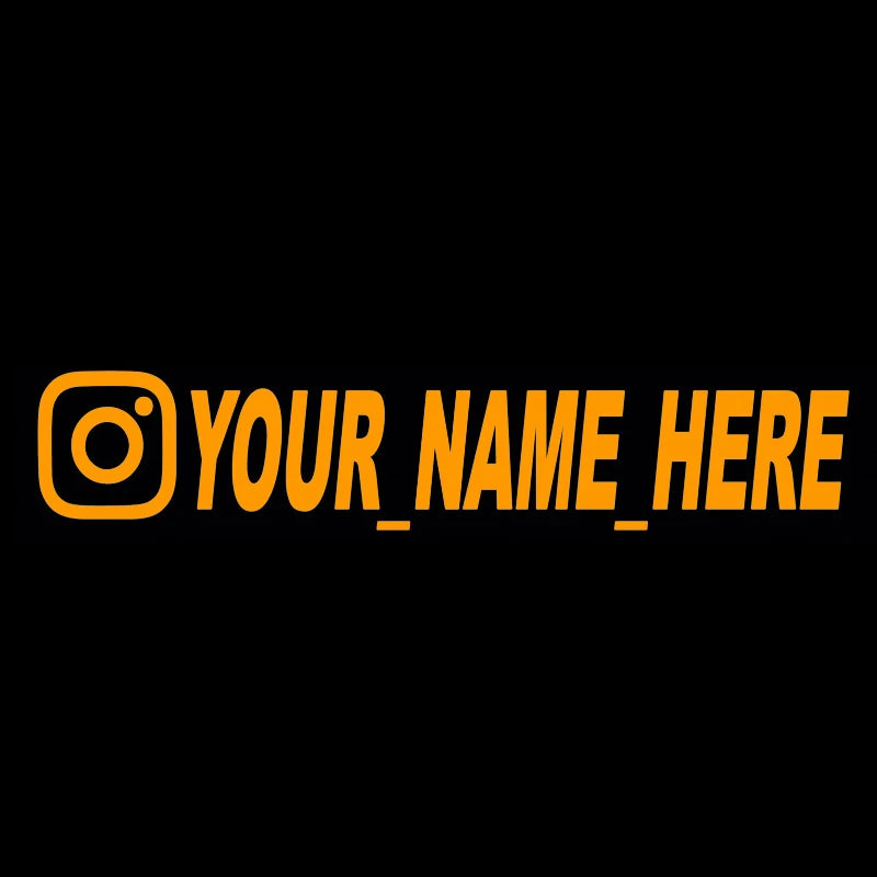 20cmx4cm Personalized Instagram Car Sticker Vinyl Decals Motorcycle Car Stickers（Cannot be customized）