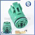 2 Sets 3 Pin Round Alternator Connector Waterproof Wiring Harness Female Plug for Toyota 90980-10341 90980-11491