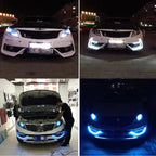 Car Led Daytime Running Light Flexible 6LED White Waterproof Driving Fog Bulbs Turn Signal Lamp Auto Styling Headlight 12V Amagi