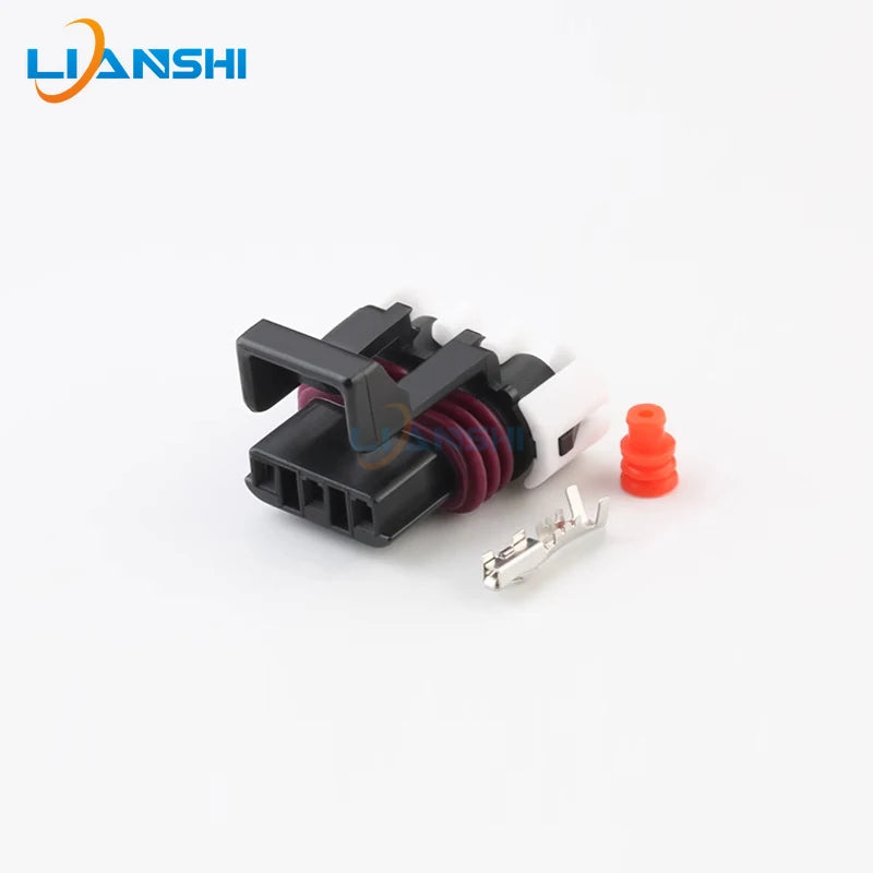12129615/12110293 is a 3-hole waterproof wiring harness connector suitable for automotive crankshaft sensor plugs
