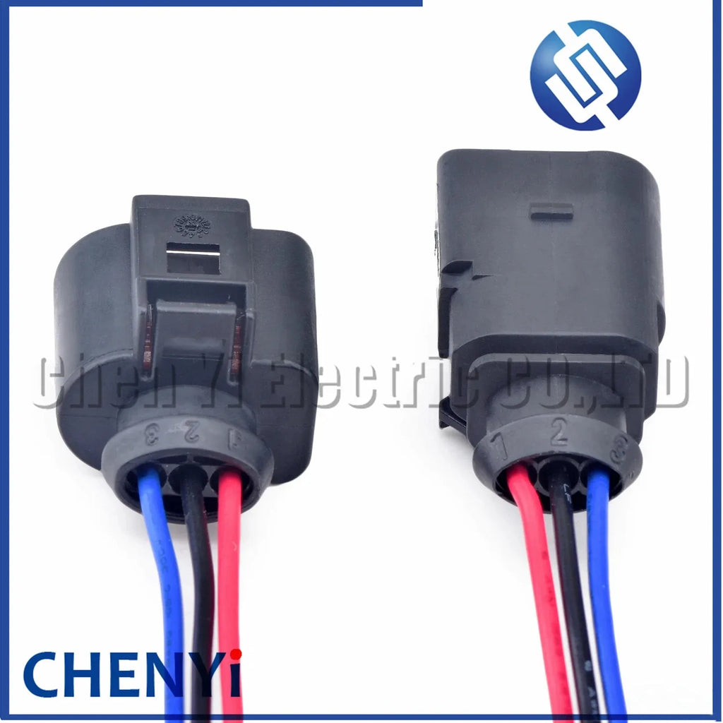 3 Pin 1.5mm auto waterproof Air-Condition pressure switch Temp sensor Reversing radar wires Plug 1J0973803 1J0973703 1J0 973 703