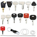 13PCS Ignition Key Set For Construction Machinery Tractors And Excavators Replacement Car Master Key Ignition Set