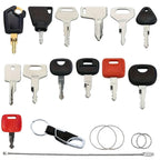 13PCS Ignition Key Set For Construction Machinery Tractors And Excavators Replacement Car Master Key Ignition Set