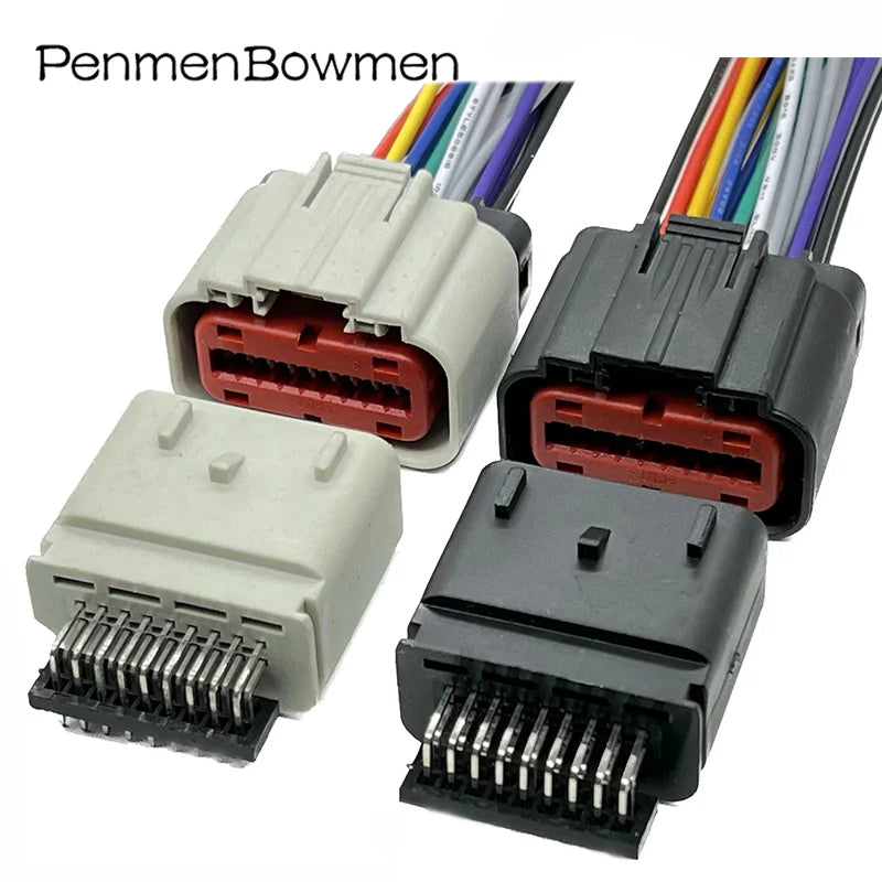 1 Set 18 Pin 2203663-6 Car ECU Air Flow Meter ACC Electrical Cable Connectors Wire Harness Plug For Ford 1488533-6 1488533-5
