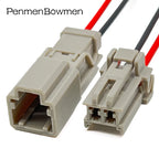 1 Set 2 Pin Auto Trunk Lock Electrical Cable Connectors Female Male Wire Harness Plug 6098-0239 6098-0240 For Honda Nissan