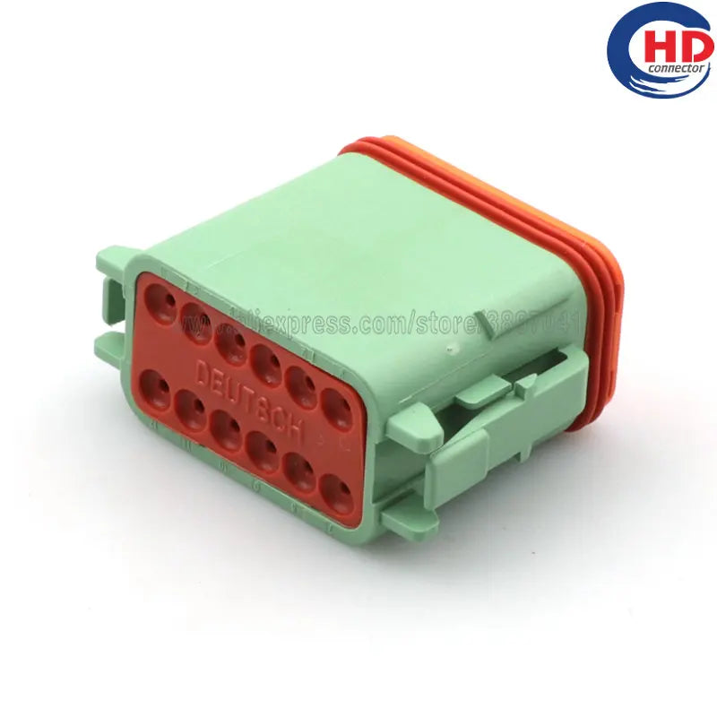 12pin auto waterproof electric plastic wire harness connector DT06-12SC