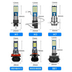 2Pcs Dual Colors H11 H8 9006 HB4 881 H27 High Quality 3030 LED Auto Fog Lamp Car Anti Fog Light Bulb Foglamps Yellow White Amagi