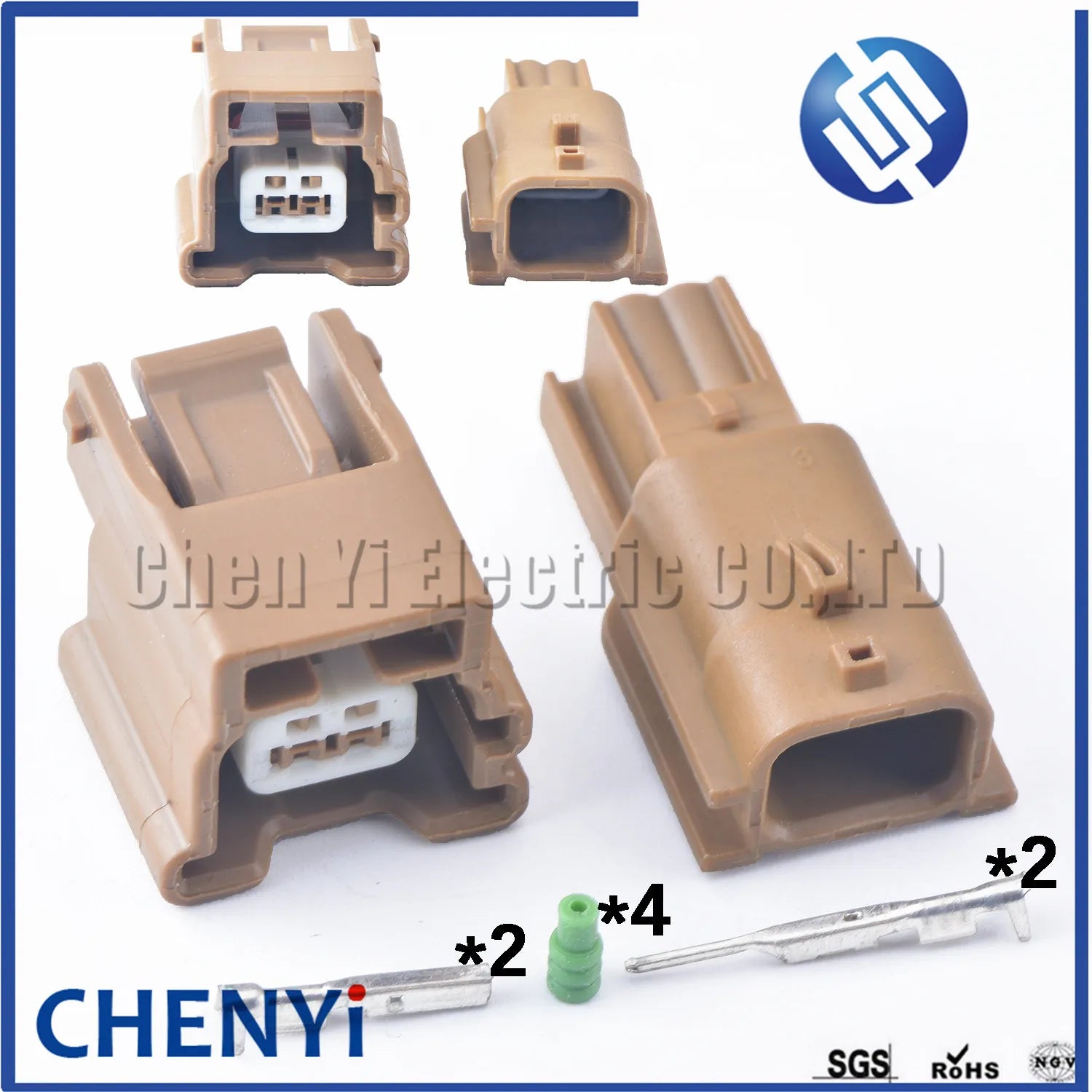 2 Pin female or male Automotive waterproof connector Wheel ABS sensor plug socket 7283-0528-80 For Nissan TIIDA X-TRAIL SYLPHY