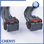 34 Pin/Way Female or male Auto Oil Gas Connector ECU Straight PCB Plug With 30cm Wire Harness Pigtail 4-1437290-0 4-1437290-1