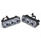 2pcs 3LED Car Work Light DRL Spotlight Super White High Power Waterproof Car Daytime Running Light Fog Lamp Driving Lamp