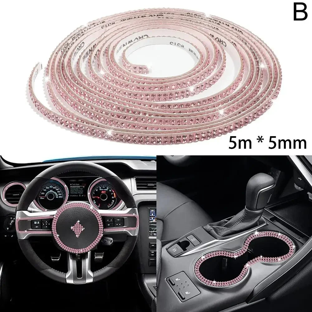 Car Decorative Stickers Auto Crystal Artificial Diamond Girls Car Decoration Accessories Auto Interior Cover  Waterproof amagi