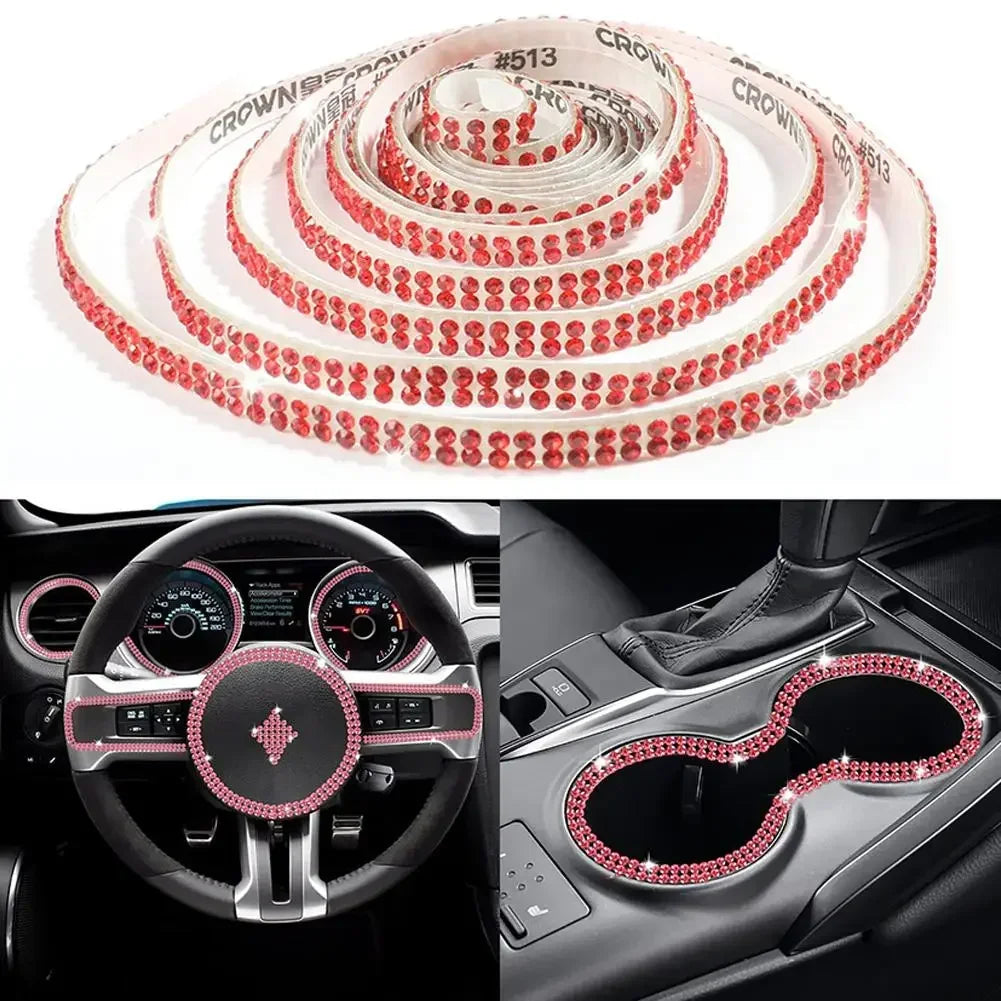 Car Decorative Stickers Auto Crystal Artificial Diamond Girls Car Decoration Accessories Auto Interior Cover  Waterproof amagi