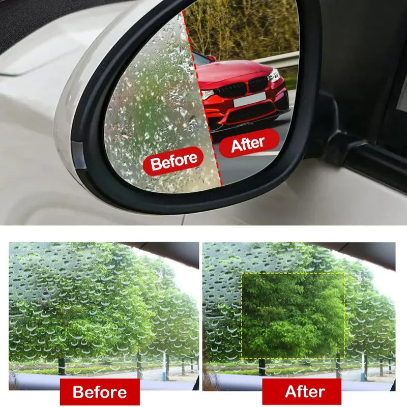 Car Rearview Mirror Film Side Window Rainproof Clear Film 2/1Pcs Anti Fog Window Mirror Protective Film Sticker Car Accessories