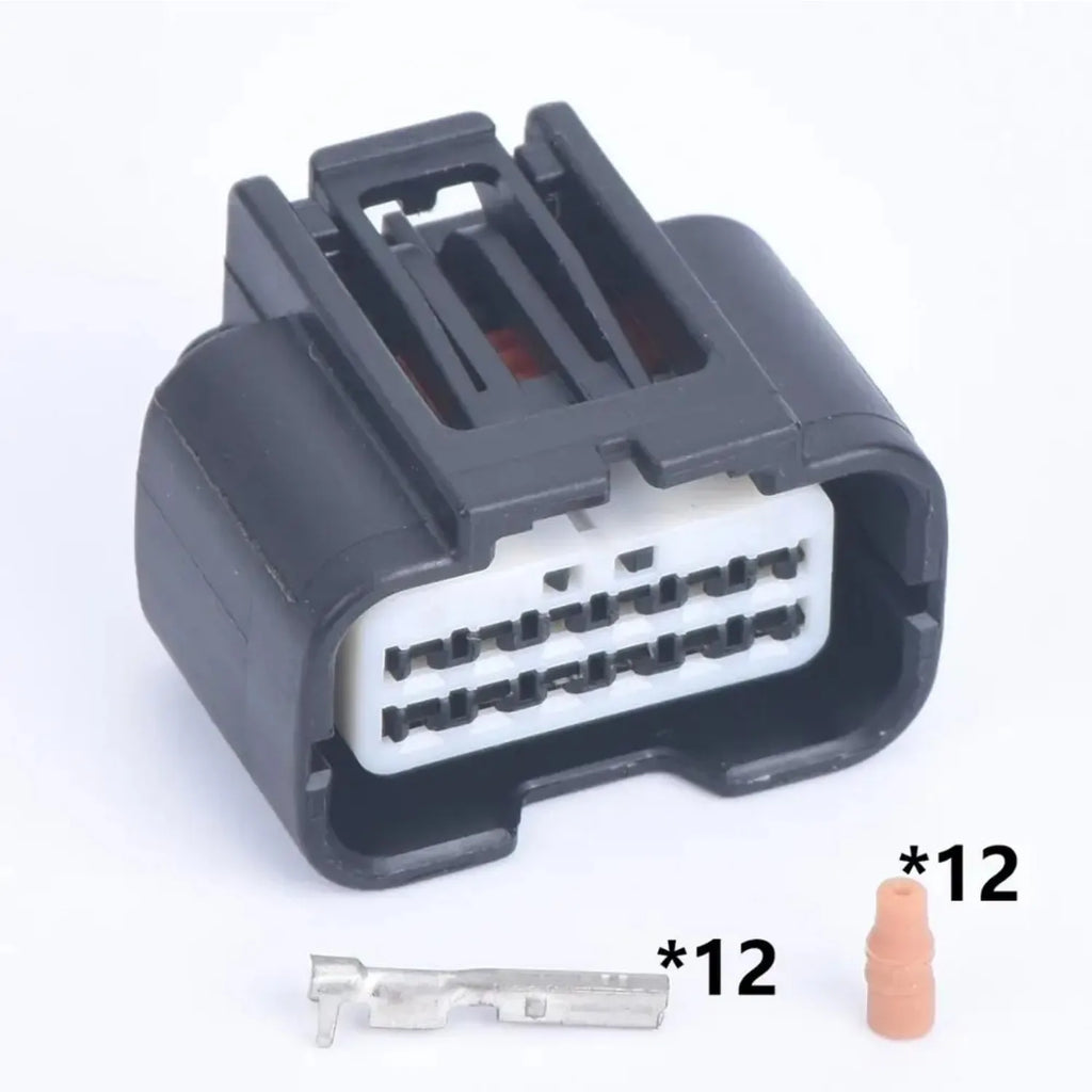 12 pin auto waterproof connector Car electric eye reversing radar harness plug 7283-4038-30 7282-4038-30 For Nissan Toyota Honda