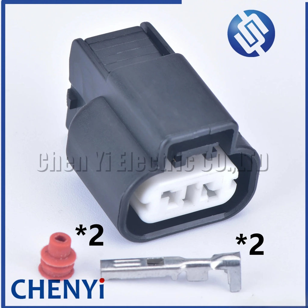 2 pin sealed waterproof auto connector 2.3mm female car plug adapter connector wire plastic housing PK505-02027