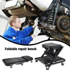Foldable car repair lying board 40 inches Workshop Bench Wheels Roller Creeper Seat Roller Seat Amagi