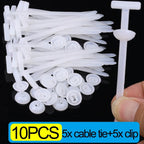 Nylon Zip Cable Tie Clips Cars Engine Guards Fenders Underbody Panels Fasteners Screw Replacement Self-locking Cable Accessories