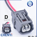 2 Pin Air Intake Temperature Sensor  ignition coil plug ABS sensor Connector 6189-0891 6189-0890 6189-7036 for Honda Accord CRV