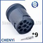 9 Pin Auto Diagnosctic Tool circular Plug Connector HD16-9-1939S HD10-9-1939P-B022 HD14-9-1939P HD10-9-1939P ATC17-9-1939PN