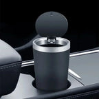Auto Garbage Bin Ashtray Leak-proof Car Cup Holder Trash Can with Cover Storage Box Bucket Waterproof Acessory Amagi