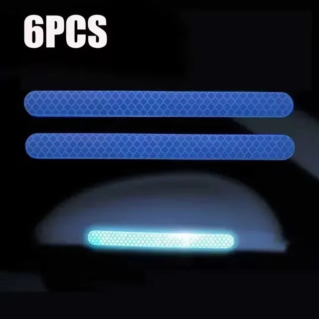 Car Rearview Mirror Reflector Stickers Universal Warning Anti-collision Reflective Strips Auto Exterior Accessories Reflex Tape
