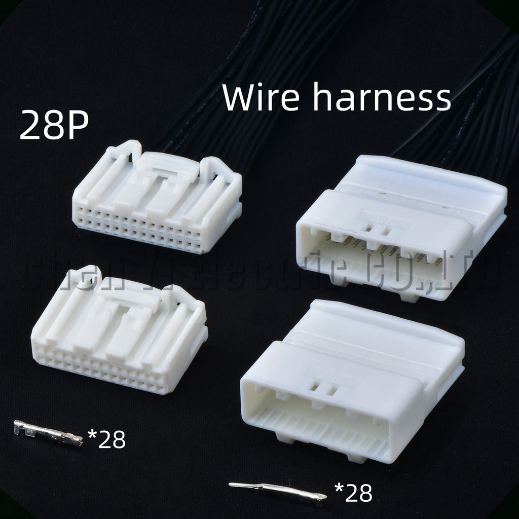 28-Pin Wire Harness Automotive multimedia navigation screen harness Connector