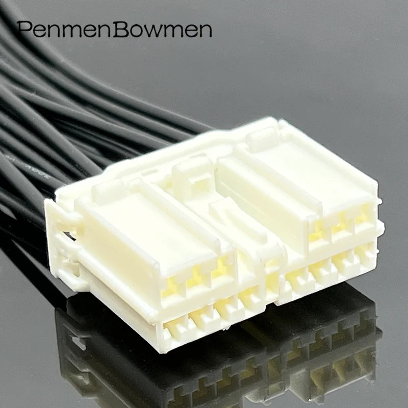 1 Set 14 Pin Car Audio Power Window Switch Electrical Cable Connectors Female Wire Harness Plug 7123-8346 For Mitsubishi