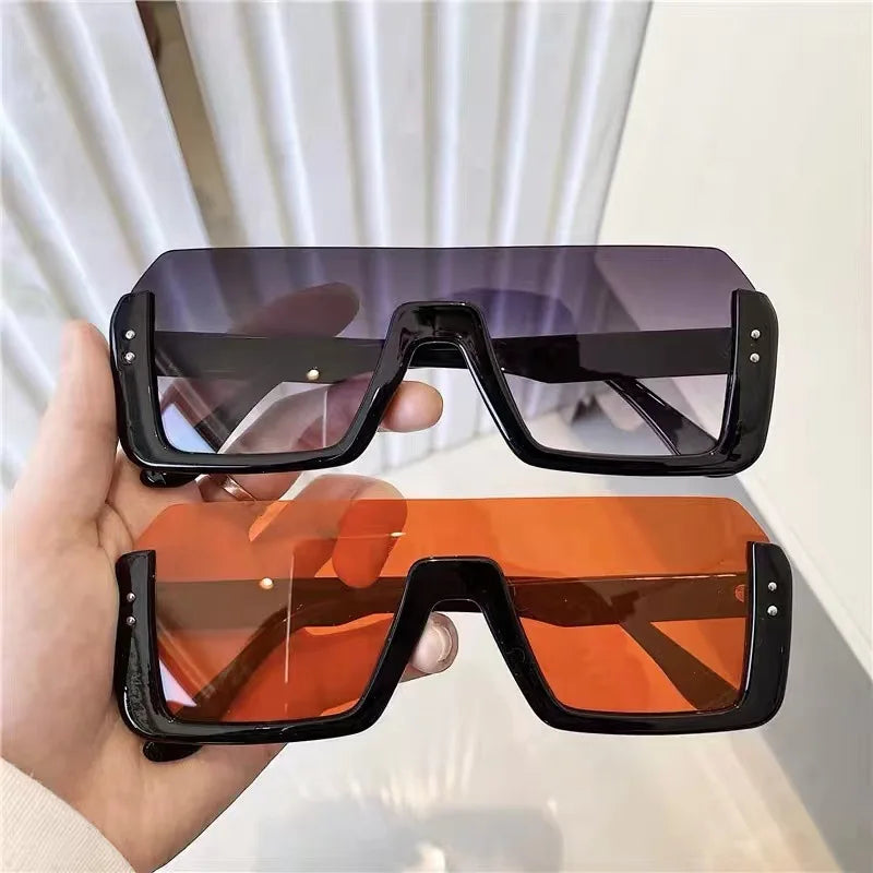 net red retro street shot sunglasse men Half Frame show thin face sunglasses women Glasse Car Driving Glass Anti Glare accessory
