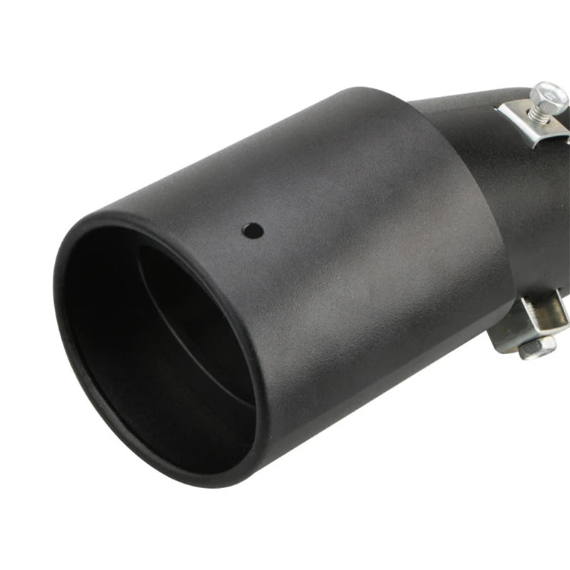 Universal Car Exhaust Tip Round Aluminum ALloy Muffler Tail Trim Rear Auto Exhaust Pipe Nozzle Silencer Pipe Inlet 63mm