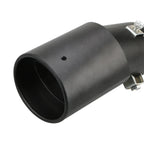 Universal Car Exhaust Tip Round Aluminum ALloy Muffler Tail Trim Rear Auto Exhaust Pipe Nozzle Silencer Pipe Inlet 63mm