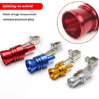 Universal Stainless Steel Car Turbo Sound Automatic Muffler Exhaust Pipe Blow-off Vale Professional Simulator Whistle Amagi