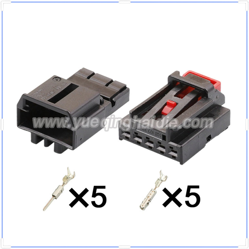 5Pin Connector Unsealed 1.5mm Male Female Connector Automobile Wire Harness Cable Plug For Golf 5G0972715 5K0972705