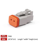 1Set Deutsch DT Series Multi-Pin Bundle (2P/3P/4P/6P/8P) | 22-16AWG Sealed Plug & Socket for Auto Electronics Upgrade DT04-2P