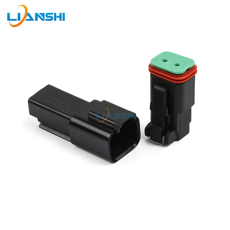 5sets DT06-2S-E004 DT04-2P-E004 Deutsch type automotive waterproof connector 2p male busbar plug with terminal