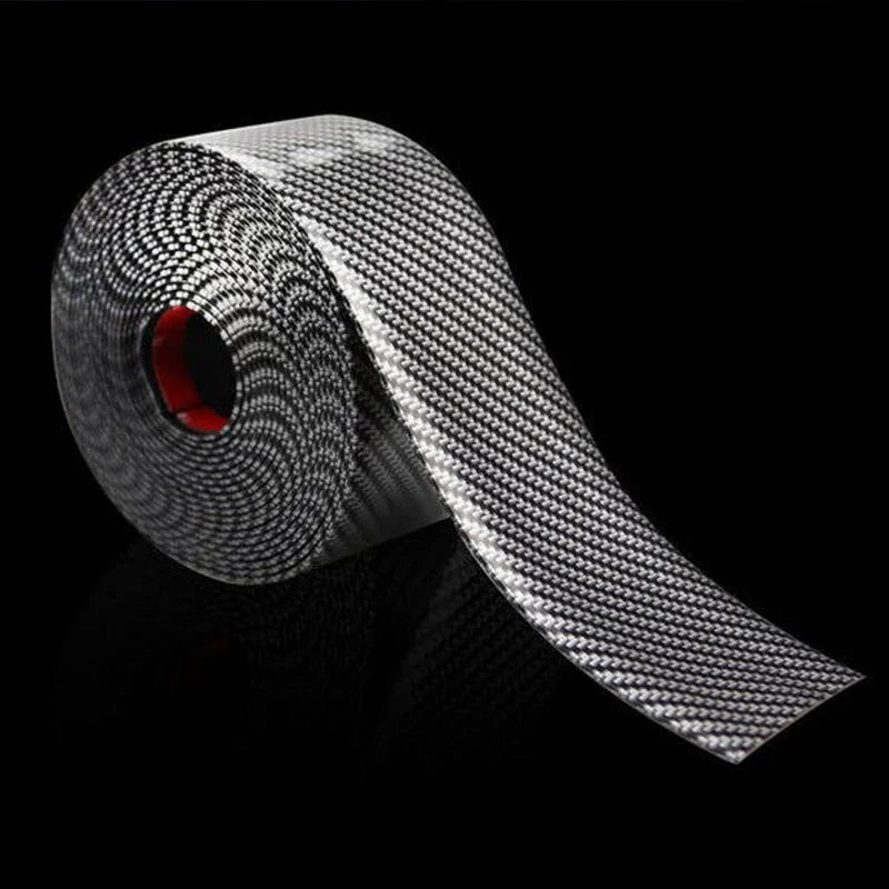 Carbon Fiber Car Stickers Doorsill Bumper Threshold Step Protector Guard Strip Sticker Anti Scratch Strips Film Universal Tools